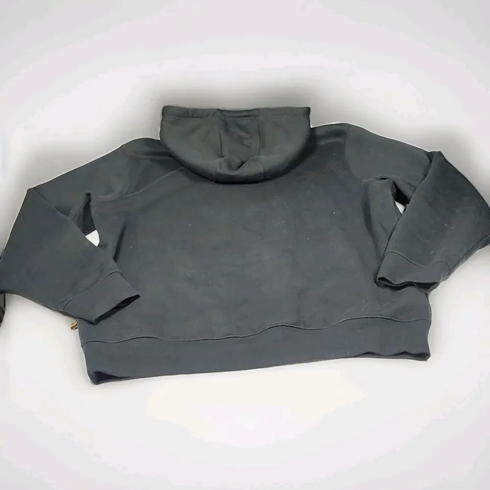 CAT Hoodie Mens XL Black Fleece Pockets‎ Heavyweight